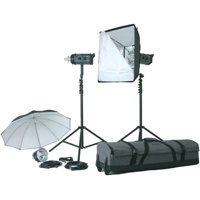 Smith Victor K76 4000-Watt Professional Quartz Studio Lighting Kit with 2 720-SG & 2 750-SG Lights, 696 Pro Lighting Case.
