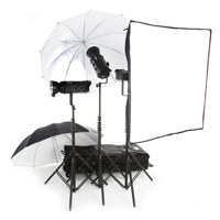 Bowens Explorer 1500 Two Mini Head Kit 1 500 watt Second Portable Battery Pack 2 Mini Head Kit