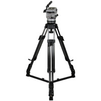 Cartoni D601 Delta Aluminum Tripod System with D600 Delta Head L501 1 Stage Tripod Mid Level Spreader Supports 48 lbs Maximum Height 61