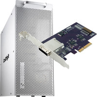 CalDigit HDPro2 8TB Hard Drive Array with eLane 1e 1 Port PCI e Host Card RAID 0 1 5 6 and JBOD for Mac Windows
