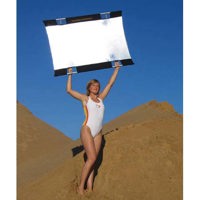 California Sunbounce Mini Textile & Frame Kit, 3' x 4' Gold with White Backing.