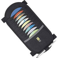 Case Logic AV-10 Automotive Visor CD Holder, Holds 10 CDs in Separate Pockets, Color: Black