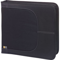 Case Logic Leather DVD Media Case, Holds 36 DVD in Separate Pockets, Color: Black