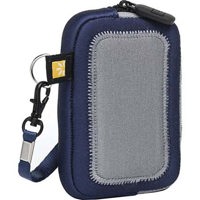 Case Logic Pockets, Medium, Neoprene Material Stretches to Accommodate a Variety of Devices, Black / Silver