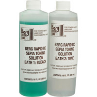 Berg Color-Tone, Brilliant Blue Toner for Black & White Prints, Makes 1 Gallon, #BCT-BB128