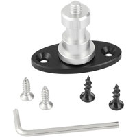 CAMVATE 1/4"-20 Male Thread Screw Connector with Oval Base For Wall, Table, Ceiling Mounted Accessory
CAMVATE 1/4"-20 Male Thread Screw Connector with Oval Base For Wall, Table, Ceiling Mounted Accessory