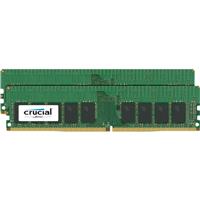 

Crucial 32GB (2x 16GB) 288-Pin EUDIMM DDR4 2666 MT/s (PC4-21300) Memory Module Kit, CL19, Unbuffered, Dual Ranked x8, 2048Meg x 72, VLP ECC, 1.2V