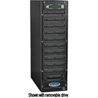 ProCon 1 Reader to 11 Writer CD DVD Duplicator with 250 GB Hard Drive  FireWire and USB 20 Connector  Black