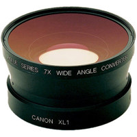 Century Optics .7x Wide Angle Converter For Canon XL1 XL1S XL2 XLH1 with 16X&quot Manual&quot Lens &amp for JVC GY-DV5000U with Canon YH16x7 -- Mounts to front of lens via bayonet  in place of factory shade