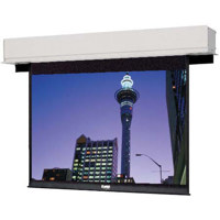 Da Lite Director Electrol Square Format Ceiling Recessed Electric Screen  84 x 84  High Contrast Matte White Surface