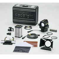 Dedolight Standard Daylight Kit with HMI Head Ballast Mounting Bracket Barndoors Scrims Gel Filter Holder and Glass Filter