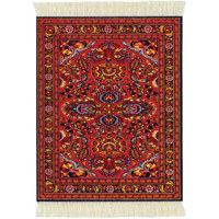 Fiberlok Chinese Caravan Classics Ningxia Medallion MouseRug, Hand Washable Mouse Pad & Desk Protector.