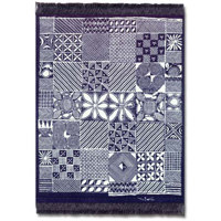 Fiberlok Gregorian Rainbow Soumak MouseRug, Hand Washable Mouse Pad & Desk Protector.