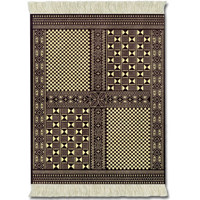Fiberlok Asian Designs Tibetan Tiger MouseRug, Hand Washable Mouse Pad & Desk Protector.