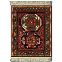 Fiberlok Americana Travel, Sara Hotchkiss Stars MouseRug, Hand Washable Mouse Pad & Desk Protector.