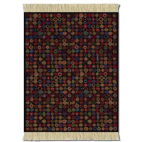 Fiberlok 4 Piece Bottle Caps CoasterRugs, Hand Washable Coaster Pad & Desk Protector