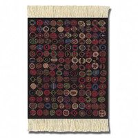 Fiberlok Snowflake Kazak MouseRug, Hand Washable Mouse Pad & Desk Protector.