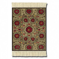 Fiberlok Tibet Rug Company Bottle Caps MouseRug, Hand Washable Mouse Pad & Desk Protector.