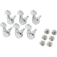 Fender Locking Stratocaster/Telecaster Machine Heads, All Short Post, Set of 6, Chrome
Fender Locking Stratocaster/Telecaster Machine Heads, All Short Post, Set of 6, Chrome