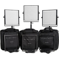FloLight Microbeam 2500W LED 3 Light Kit with V Mount Plate 2 MicroBeam 1024 Daylight Spot Lights 1 MicroBeam 512 Daylight Spot Light