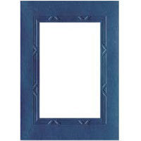 Collector's Gallery Embossed Violet Geometric Photo Greeting Card for Your 3.5"x5" or 4"x6" Picture.