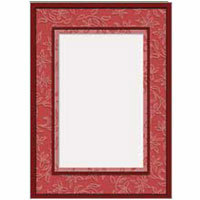 Collector's Gallery Embossed Copper Stars & Swirls Photo Greeting Card for Your 3.5"x5" or 4"x6" Picture.