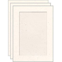 Collector's Gallery Tinted Embossed Flint White Photo Greeting Cards for Your 3.5" x 5" or 4" x 6" Picture, Pack of Three Cards.