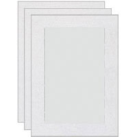 Collector's Gallery Embossed Simplicity Cranberry Border Photo Greeting Card for Your 3.5" x 5" or 4" x 6" Picture. (3 Pk.)