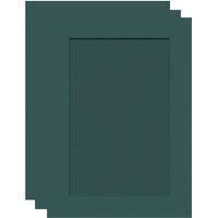 Collector's Gallery Tinted Embossed Colonial Blue Photo Greeting Cards for Your 3.5" x 5" or 4" x 6" Picture, Pack of Three Cards.