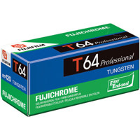 Fujifilm Fujichrome T64 Tungsten Balanced, Color Slide Film, ISO 64, 120 Size, Transparency, U.S.A.