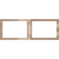 Dennis Daniels Aluminum Double Horizontal Frame for Two 5" x 7" Photographs, Color: Metallic Blue.