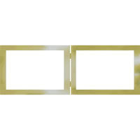 Dennis Daniels Aluminum Double Horizontal Frame for Two 5" x 7" Photographs, Color: Metallic Black.