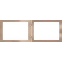 Dennis Daniels Aluminum Double Horizontal Frame for Two 8" x 10" Photographs, Color: Metallic Blue.