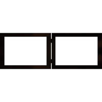 Dennis Daniels Aluminum Double Horizontal Frame for Two 8" x 10" Photographs, Color: Copper.
