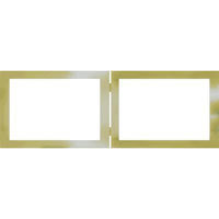 Dennis Daniels Aluminum Double Horizontal Frame for Two 8" x 10" Photographs, Color: Metallic Black.