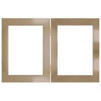 Dennis Daniels Aluminum Double Vertical Frame for Two 2" x 3" (Wallet Size) Photographs, Color: Metallic Blue.