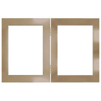 Dennis Daniels Aluminum Double Vertical Frame for Two 4" x 6" Photographs, Color: Metallic Blue.