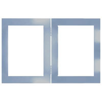 Dennis Daniels Aluminum Double Horizontal Frame for Two 5" x 7" Photographs, Color: Silver.
