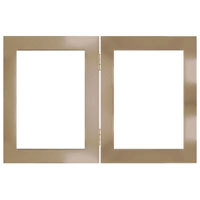 Dennis Daniels Aluminum Double Vertical Frame for Two 5" x 7" Photographs, Color: Metallic Blue.