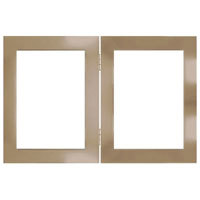 Dennis Daniels Aluminum Double Vertical Frame for Two 8" x 10" Photographs, Color: Metallic Blue.