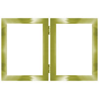 Dennis Daniels Aluminum Double Vertical Frame for Two 8" x 10" Photographs, Color: Copper.