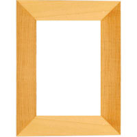 Dennis Daniels Angled Gallery Wood Molding Frame for a 5" x 7" Photograph, Color: Ebony Black.