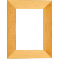 Dennis Daniels Angled Gallery Wood Molding Frame for a 8" x 12" Photograph, Color: Ebony Black.