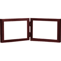 Dennis Daniels Essential Gallery Wood Molding Double Horizontal Frame for Two 6" x 4" Photographs, Color: Blue.
