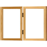Dennis Daniels Essential Gallery Wood Molding Double Vertical Frame for Two 2.5" x 3.5" Photographs, Color: Green.