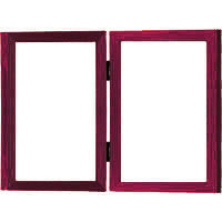 Dennis Daniels Essential Gallery Wood Molding Double Horizontal Frame for Two 7" x 5" Photographs, Color: Natural.