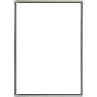 Dennis Daniels Narrow Channeled Square Corner Metal Frame for a 3.5" x 5" Photograph, Color: Nickel Plate.