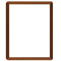 Dennis Daniels Basic Rounded Corner Wood Molding Frame for a 8" x 10" Photograph, Color: Rosewood.
