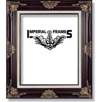 Imperial Frames Elite, Wood Picture Frame for a 24" x 36" Photograph, Color: Gold with Off White Linen Border