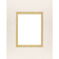 MCS Beveled / Double Mat for 5" x 7" Photos, Black with White Inner Border.